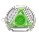 Multicolor magic peeler trio set for kitchen slicing and shredding