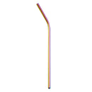 Multicolor stainless steel reusable straws kitchen dining set