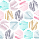 Voguish Multicolor Triangles Wallpaper Chic