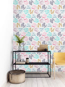 Voguish Multicolor Triangles Wallpaper Chic