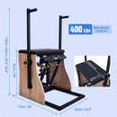 Core Pilates Multifunctional Solid Wood Pilates Reformer Chair With Adjustable Springs And Split Pedals (SAK27581)