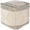 Murgon Cream W Wool Pouf