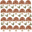 Mushrooms & Pine Trees - Fabric Nursery Wall Art Decals