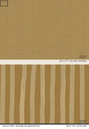 Dolce Stripe Wallpaper, mustard yellow and butter