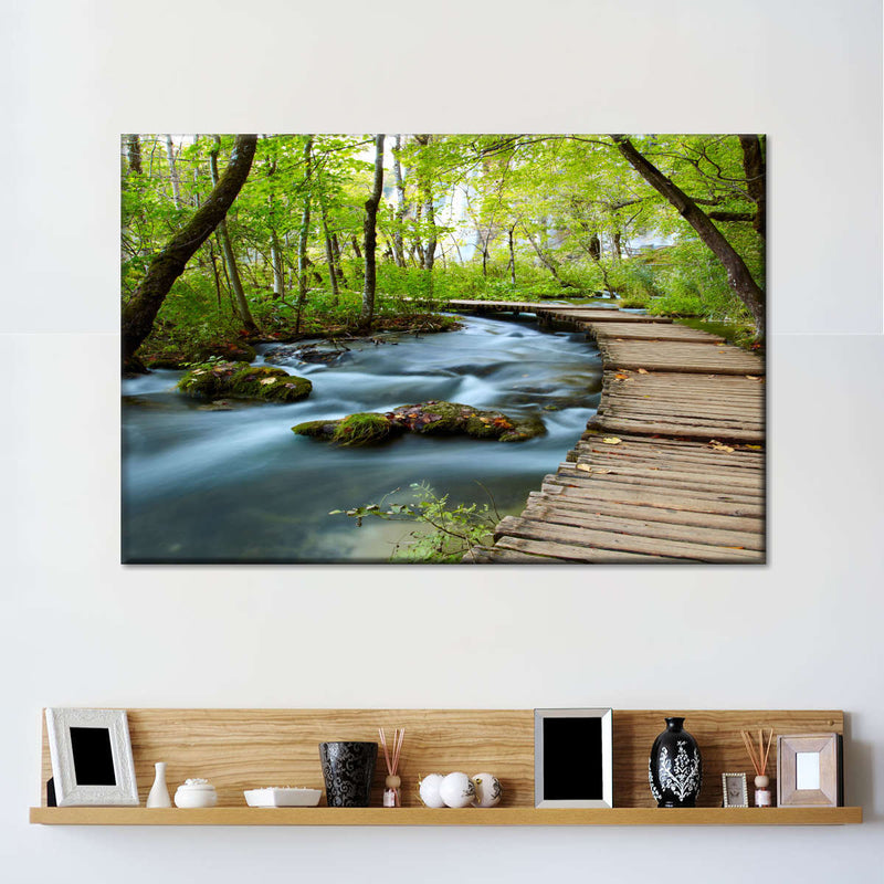 Boardwalk In The Forest Wall Art