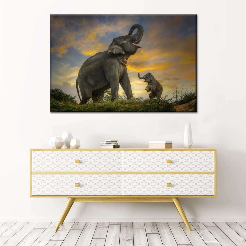 Elephant Herd Call Wall Art