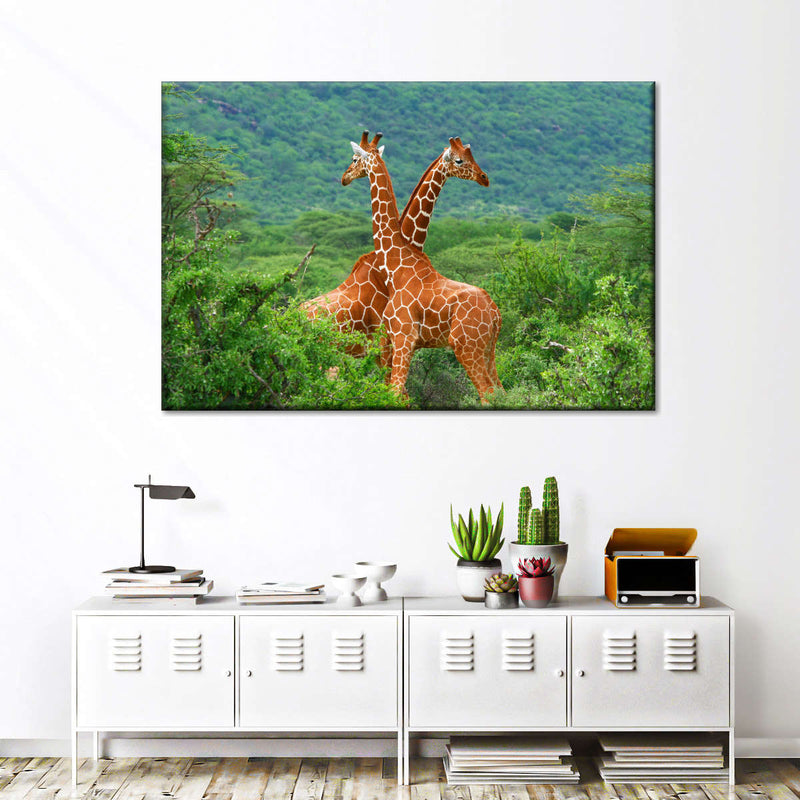 Giraffe Love Wall Art