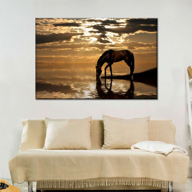 Lone Arabian Horse Wall Art