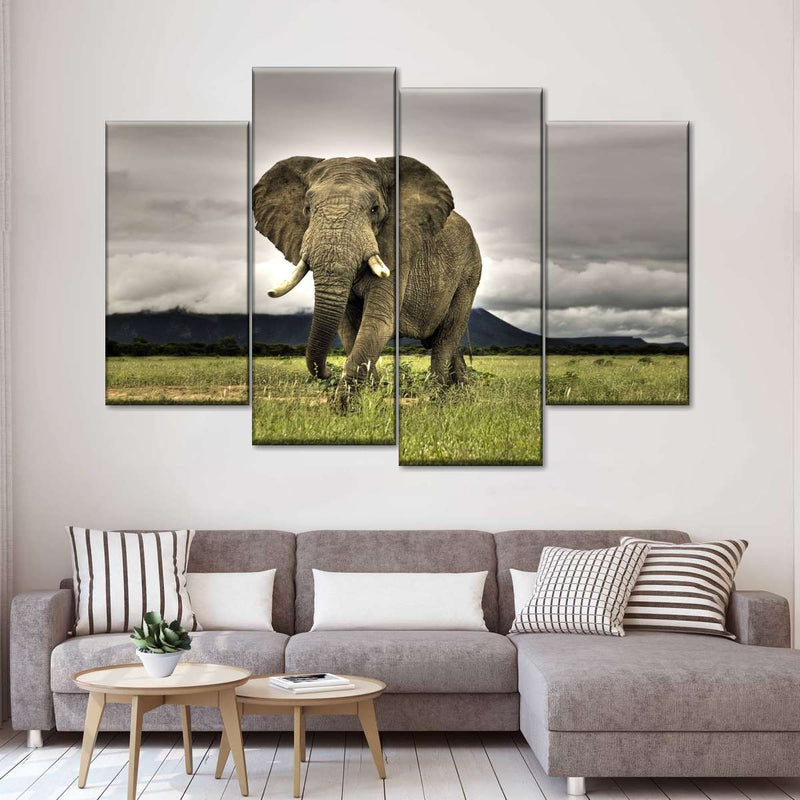 Elephant Landscape Wall Art