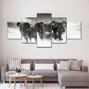 Etosha Park Elephants Wall Art