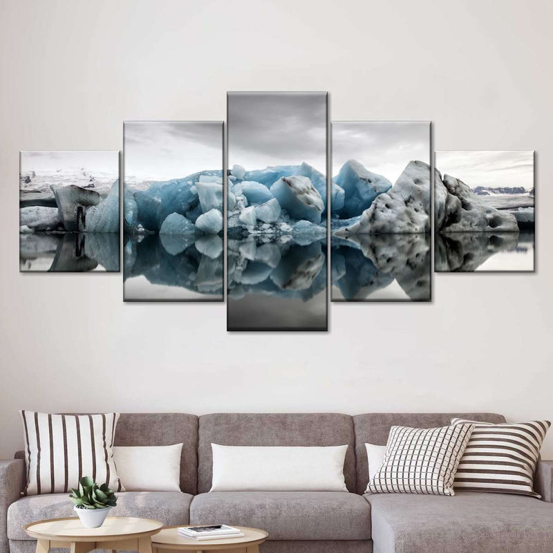 Glacier Lake Reflection Wall Art