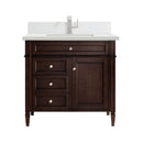James Martin Brittany 36" Single Bathroom Vanity, Burnished Mahogany
