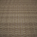 Tan Wicker Patio Deck Box with 113 Gallon Storage and Metal Frame