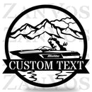 Wake Boat Monogram