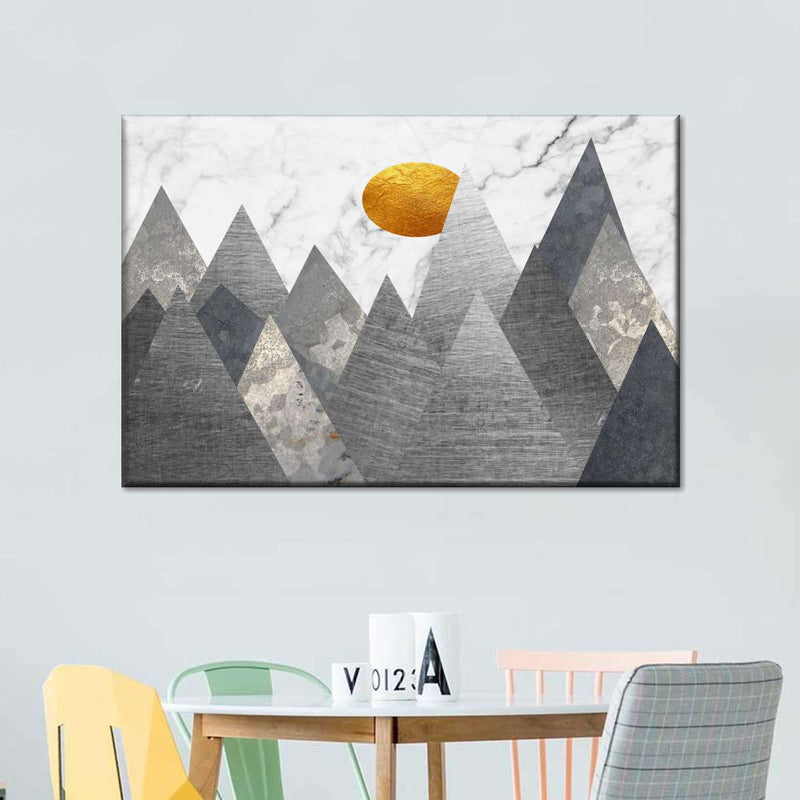 Geometric Himalayan Mountains Wall Art