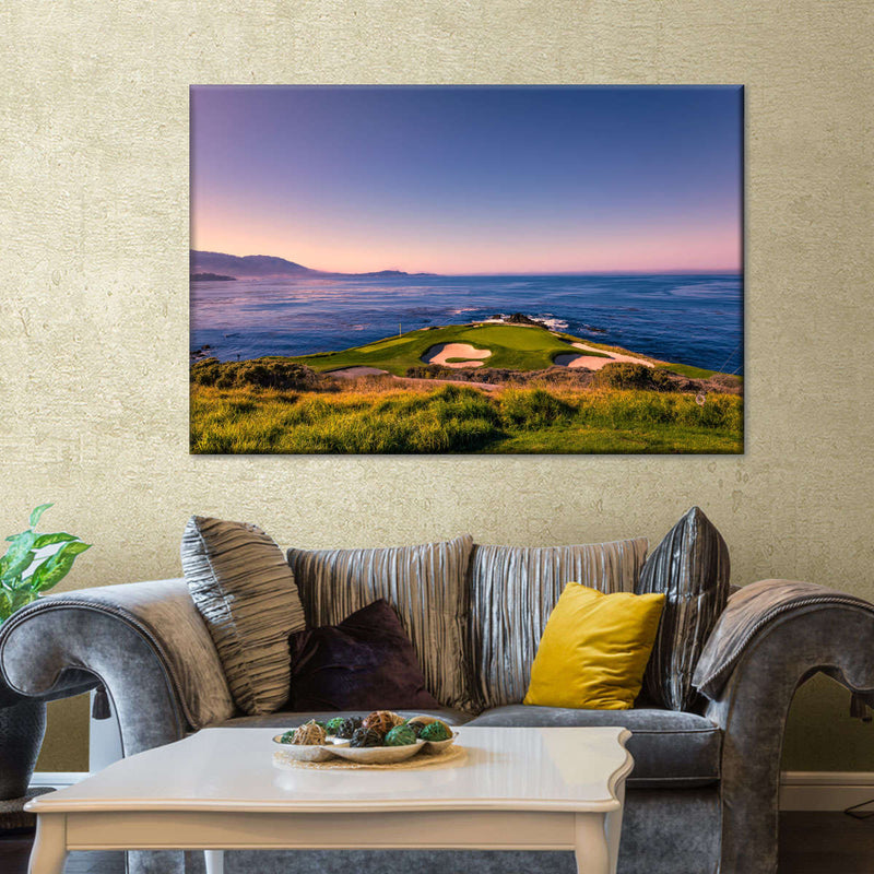 Pebble Beach Blue Sky Wall Art