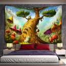 Mystical forest hippie wall tapestry bedroom 3d print decor