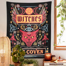 Mystical pink cat witchcraft tapestry bedroom wall decor