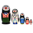 Set of 5 Happy Penguins Nesting Figurines