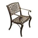 Outdoor Aluminum 9pc Large Oval Patio Dining Set and Eight Chairs