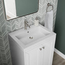 James Martin Chianti 24" Floating Single Bathroom Vanity, Glossy White