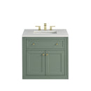 James Martin Chicago 30" Single Bathroom Vanity, Smokey Celadon