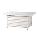 Aluminum 48-in Rectangular Propane Fire Table, Beads, Covers and Lid
