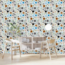 Elegant Multicolored Circles Wallpaper Fashionable
