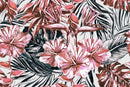 Stylish Pink Exotic Flowers Wallpaper