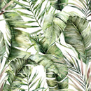 Fashionable Green Palm Leaves Wallpaper Fashionable