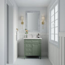 James Martin Brittany 30" Single Bathroom Vanity, Smokey Celadon