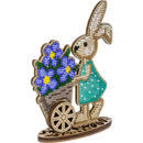 Bead embroidery kit on wood FLK-425