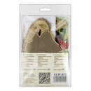 Mushroom Cross-stitch kit on wood FLW-051