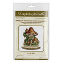 Mushroom Cross-stitch kit on wood FLW-051