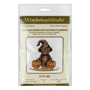 Cross-stitch kits on wood FLW-060