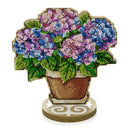 Cross-stitch kits on wood Hydrangea FLW-073