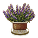 Cross-stitch kits on wood Lavender FLW-074