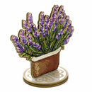Cross-stitch kits on wood Lavender FLW-074