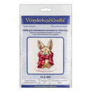 Rabbit Cross-stitch kit on a plastic base FLX-006
