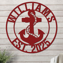 Name and Year with Anchor Design