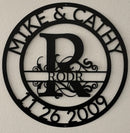 Custom Metal Wall Art - Personalized Split Letter Name Sign