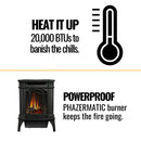 Napoleon Arlington 20 19-Inch Cast Iron Millivolt Ignition Natural Gas Stove [GDS20NSB] (SAK93714)