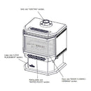 Napoleon Haliburton 50 22-Inch Direct Vent Millivolt Ignition Compact Natural Gas Stove [GDS28-1NSB] (SAK81523)