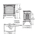 Napoleon Knightsbridge 60 Majolica Brown 27-Inch Natural Gas Stove With Flame And Heat Adjustment [GDS60-1NNSB] (SAK14738)