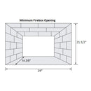 Napoleon Oakville 3 Glass Direct Vent Electronic Ignition Natural Gas Fireplace Insert, 28" [GDIG3N] (SAK29675)