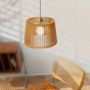 Natural bamboo birdcage chandelier pendant lamp for living room