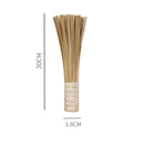 Natural bamboo pot brush set with wood and twine wraps for kitchen