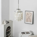 Natural Tiered Capiz Shell Chandelier