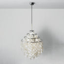 Natural Tiered Capiz Shell Chandelier