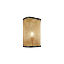 Natural Rattan Wall Lamps for Bedside, Aisle & Living Room Lighting